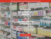 Tablet Screenshot of mikespharmacygy.com